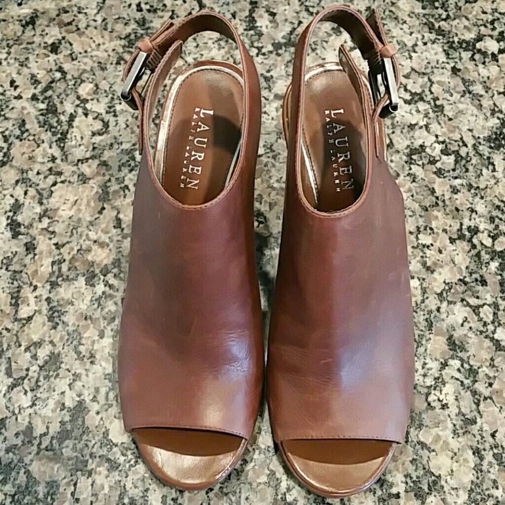 Ralph Lauren open toe/ heel